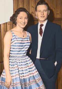 The same photograph with natural color added
